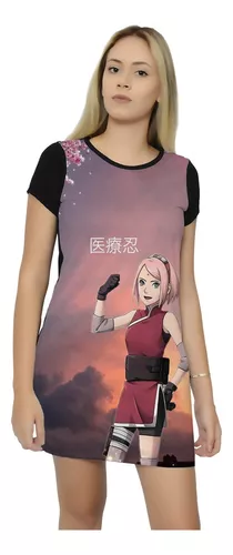 Vestido Akatsuki Naruto Shippuden Nuvens Vermelhas