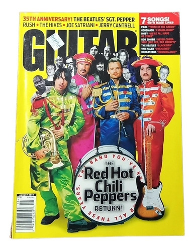 Guitar World August 2002 Red Hot Chili Peppers 