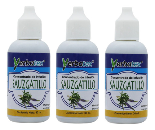 3 Extractos De Hierba Sauzgatillo En Gotas 30ml