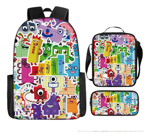 Numberblocks Mochila De Estudiante Impresa Mejor Vendido .u