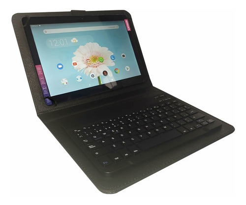 Imagen 2 de 10 de Funda Con Teclado Bluetooth Para Tablet 10 Eco Cuero Noga