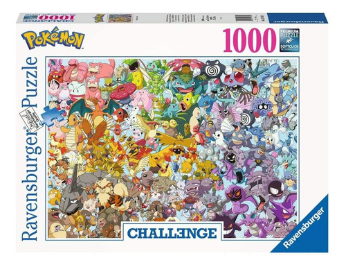 Rompecabezas Ravensburger 15166 Pokémon Challenge De 1000 Pi