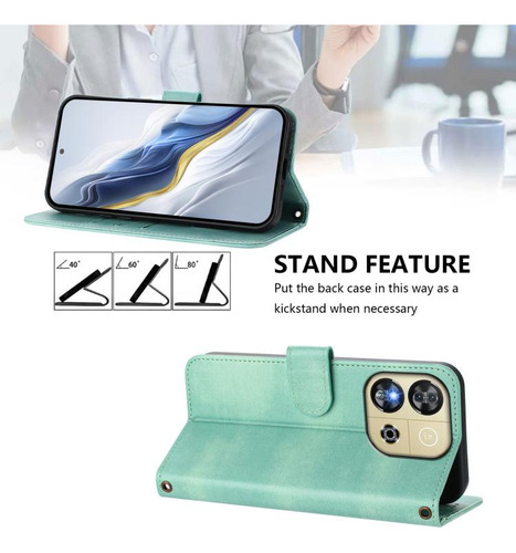 Funda De Piel Retro Para Oukitel C57s/c57 Pro/blu J12/ouki