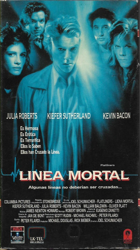 Linea Mortal Vhs Kiefer Sutherland Julia Roberts Kevin Bacon (Usado)