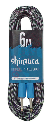 Cable Shimura Cgb-6 Mallado Textil Ofc Plug - Plug 6 Metros