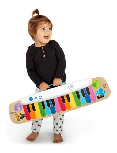 Teclado Electronico De Madera Niños Pequeños Bebe Hape