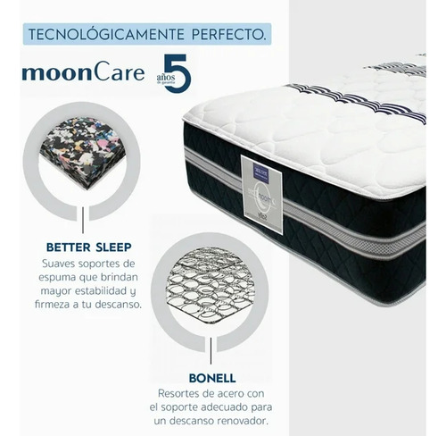 Colchon King Size + 2 Almohadas Restonic Comfort