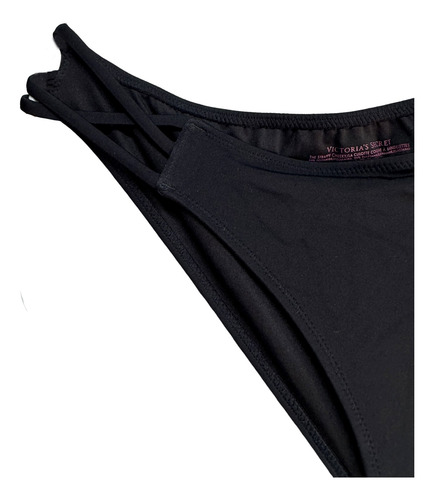 Bikini Swim Victorias Secret Negro Tiras Laterales