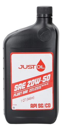 Aceite De Motor Just Oil Mineral 20w50 1l