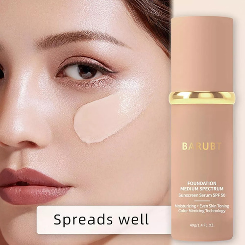 Forever Blue Protector Solar, Base De Maquillaje Barubt,