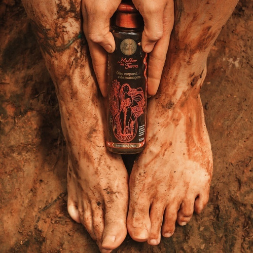 Óleo Corporal Massagem Mulher Da Terra 150ml Pachamama Vegan Tipo De Embalagem Vidro