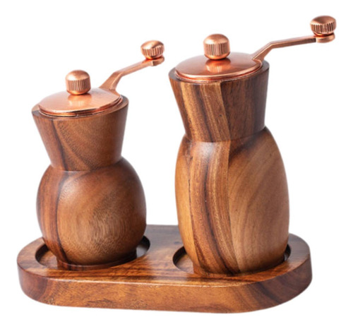 Juego De Molinillo Manual, Aspereza Ajustable Con Soporte,