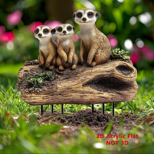 Partes De Jardín Plaga Acrílica 2d Yarda Adornos De Arte