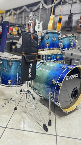 Batería Profesional Svenz Live Concert Lcx-6 / Set Bombo 22