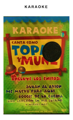 Dvd Karaoke Canta Como... Topa Y Muni  Por Lmk Band