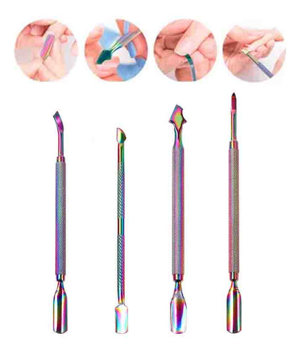 Set De Manicura Y Pedicura Cuticle Pusher Con Funda