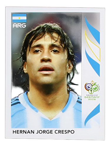Hernán Crespo Figurita #184 Mundial Alemania 2006 Panini Hernán Crespo Jugador