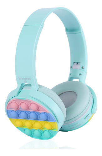 Auricular Inalámbrico Bluetooth Bop It Fidget Toy Color Celeste