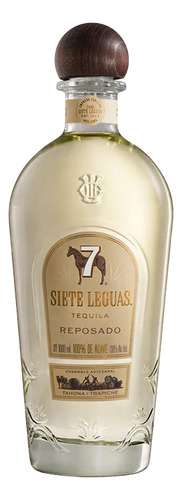 Tequila 7 Leguas Reposado 1 L + Peluche Aguacate