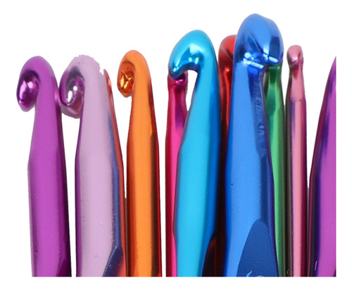 Set De Ganchillo Aluminio Multicolor Diy De Punto 30pcs