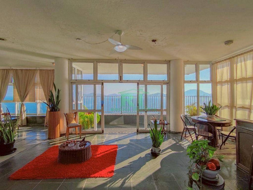 Imagem 12 de 30 de Casa Na Praia, Condomínio Fechado, Frente Mar, 7 Suítes, Lazer, Península, Guarujá. - Ca0424