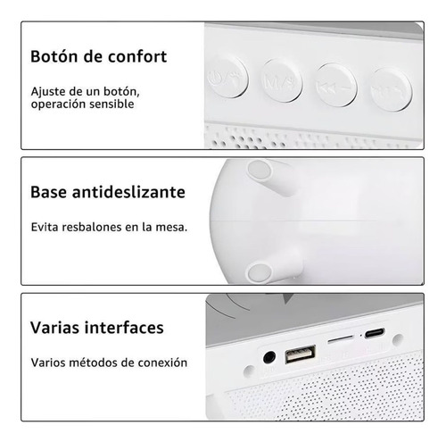 Bocina Bluetooth Lámpara Con Luces Led Inteligente!!