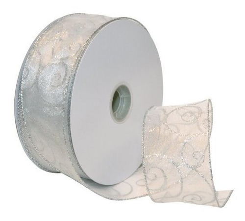 Morex Ribbon Swirl - Cinta De Purpurina Transparente Con Cab