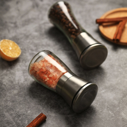 Molinillo Manual Aco Inoxidable Pimienta Café Vidrio Cocina