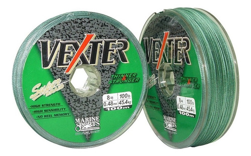 Linha Multi Vexter - Verde - 0,35mm - 100mt - Marinesports