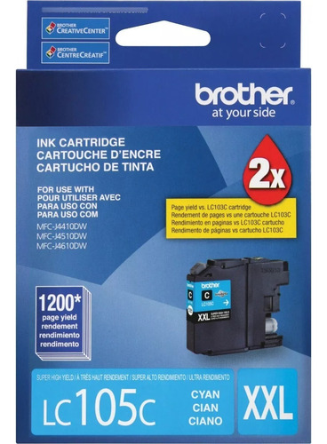 Cartucho Original Brother Lc105c Lc105 Xxl J6920 J4510 J6520