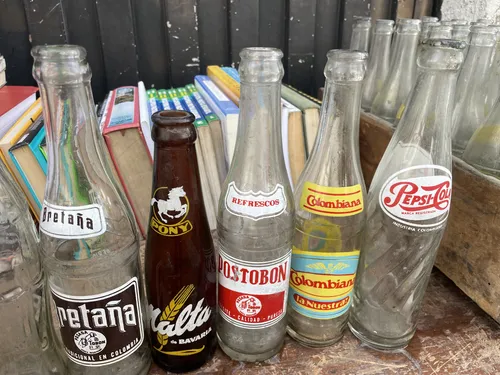 Botella Antigua Gaseosa Pepsi Lux Colombiana Coca Cola (Usado)