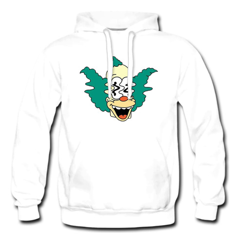 Estampado Krusty Hoodie Sudadera Con Gorro