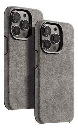 Capa Alcantara Para iPhone 16 Pro Max 15 Pro