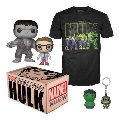Kit Accesorios Coleccionables Box Marvel Hulk Medium Funko