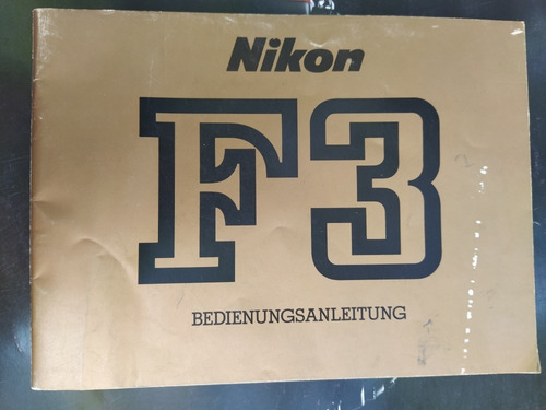 Libro Manual Cámara Nikon F4 Original, Aleman