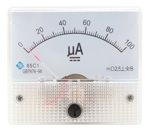Imagen 1 de 12 de Amperímetro Amperímetro Dc Medidor De Batería Cc 0-100ua