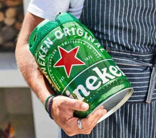 Heineken Premium Barril 5 L X2 Unidades Envio Gratis