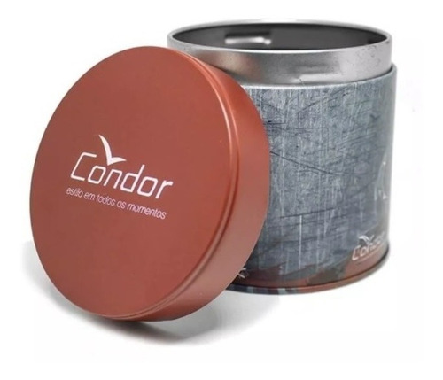Relógio Condor Pulseira De Couro Masculino Pret Co2035mpe/2d