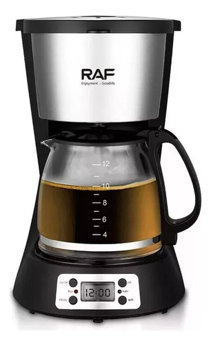 Cafetera Electrica Anti Derrames Coffee Maker 1000w R.130 Color Gris
