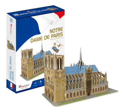 Rompecabezas 3d Puzzle Maqueta Iglesia Notre Dame Paris