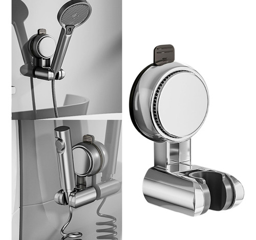 Soporte De Ducha Con Ventosa, Cabezal De Ducha Plata