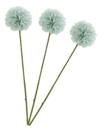3 Piezas Bola De Crisantemo Artificial Flores Ramo De Seda