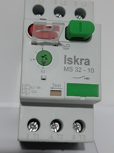 Ms32-10 Guardamotor Industrial Ajustable De 6,3a -10a (Usado)