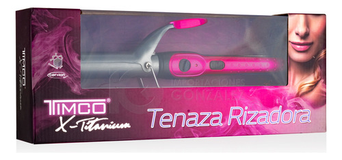 Tenaza Rizadora De Cabello Timco® Titanio Cer + Ion 33mm.