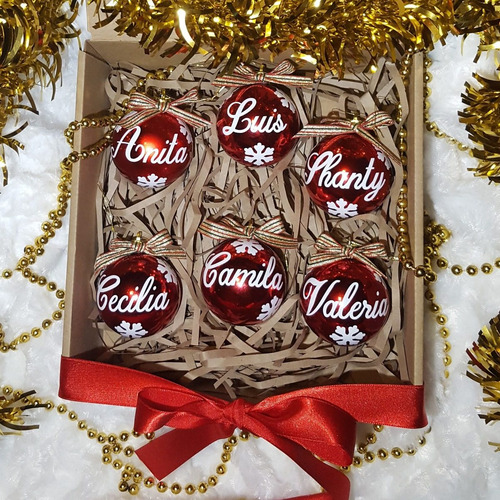 Imagen 5 de 10 de Esferas Navideñas Personalizadas, Bolas De Navidad.