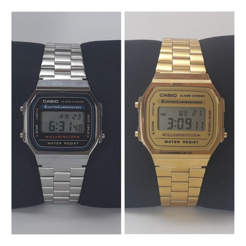 Relogios Casio Dourado E Prata Digital Original Masculinos