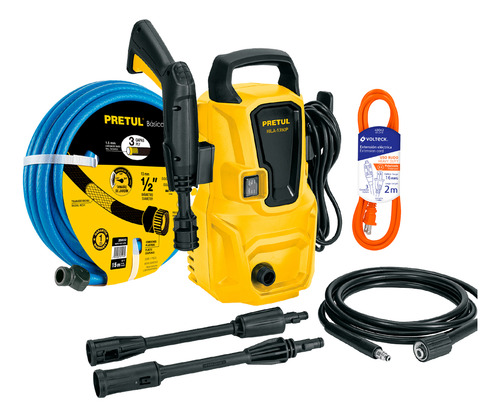 Hidrolavadora 350 Psi + Acccesorios Para Lavado De Auto