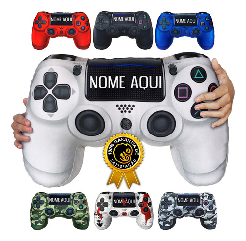  Almofada Gamer Nerd Controle Video Game Ps Presente Geek 3d