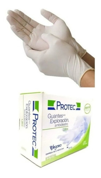 De Guantes De Latéx Esteril Protec 100 Mediano | Envío