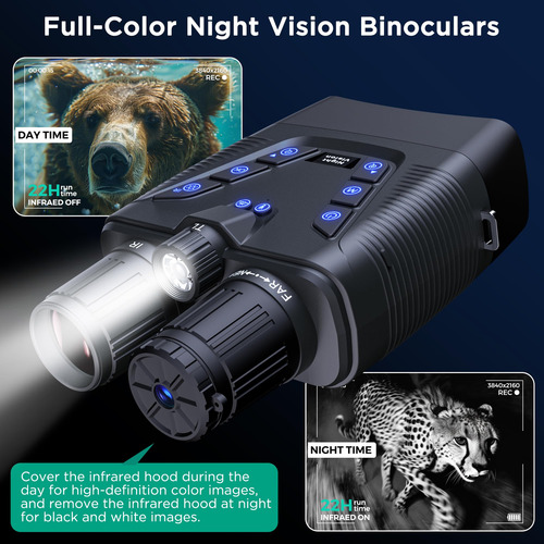 Gafas De Visión Nocturna 4k 58 Mp Batería --- Mah